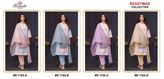 Ramsha R 1185 Nx Cotton Readymade Pakistani Suits Wholesale Shop In Surat
